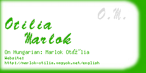 otilia marlok business card